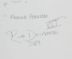 "French Hillside VII" Gouache on Paper Landscape, 2017