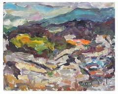 View of San Francisco, Landscape in Oil, Late 20th Century