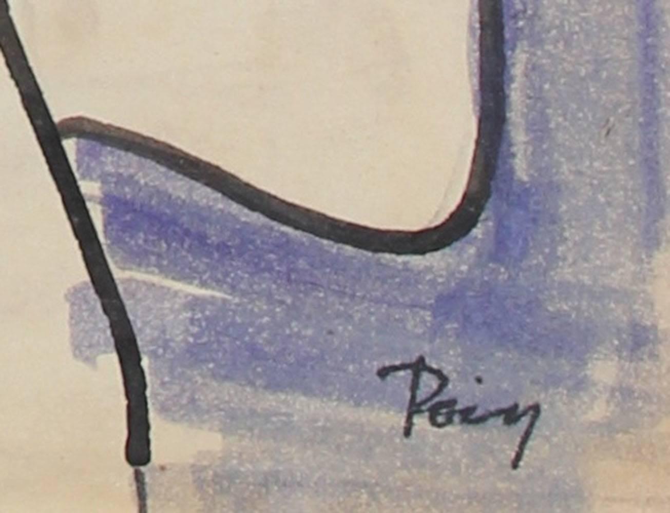 Legs and Feet, Ink on Paper Drawing, Circa 1960s - Art by Raphael Roig