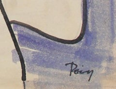 Legs and Feet, Ink on Paper Drawing, Circa 1960s