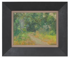 Lush Impressionist Landscape, Oil Painting, Circa 1920s