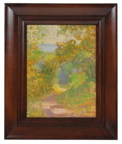 Impressionist Forest Landscape, Oil Painting, Circa 1920s