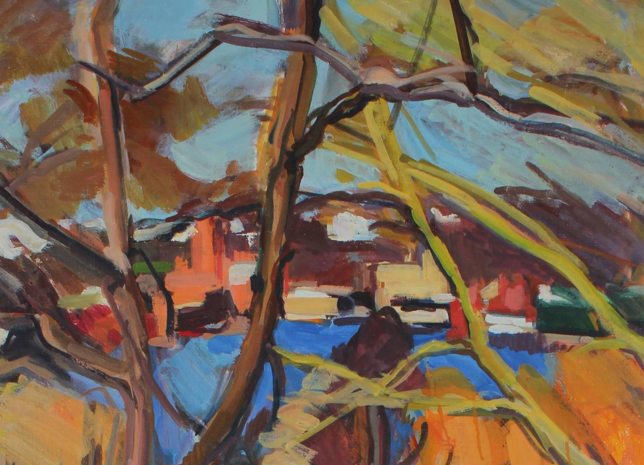 Bright 20th Century Landscape - Painting by Hearne Pardee/ Gina Werfel