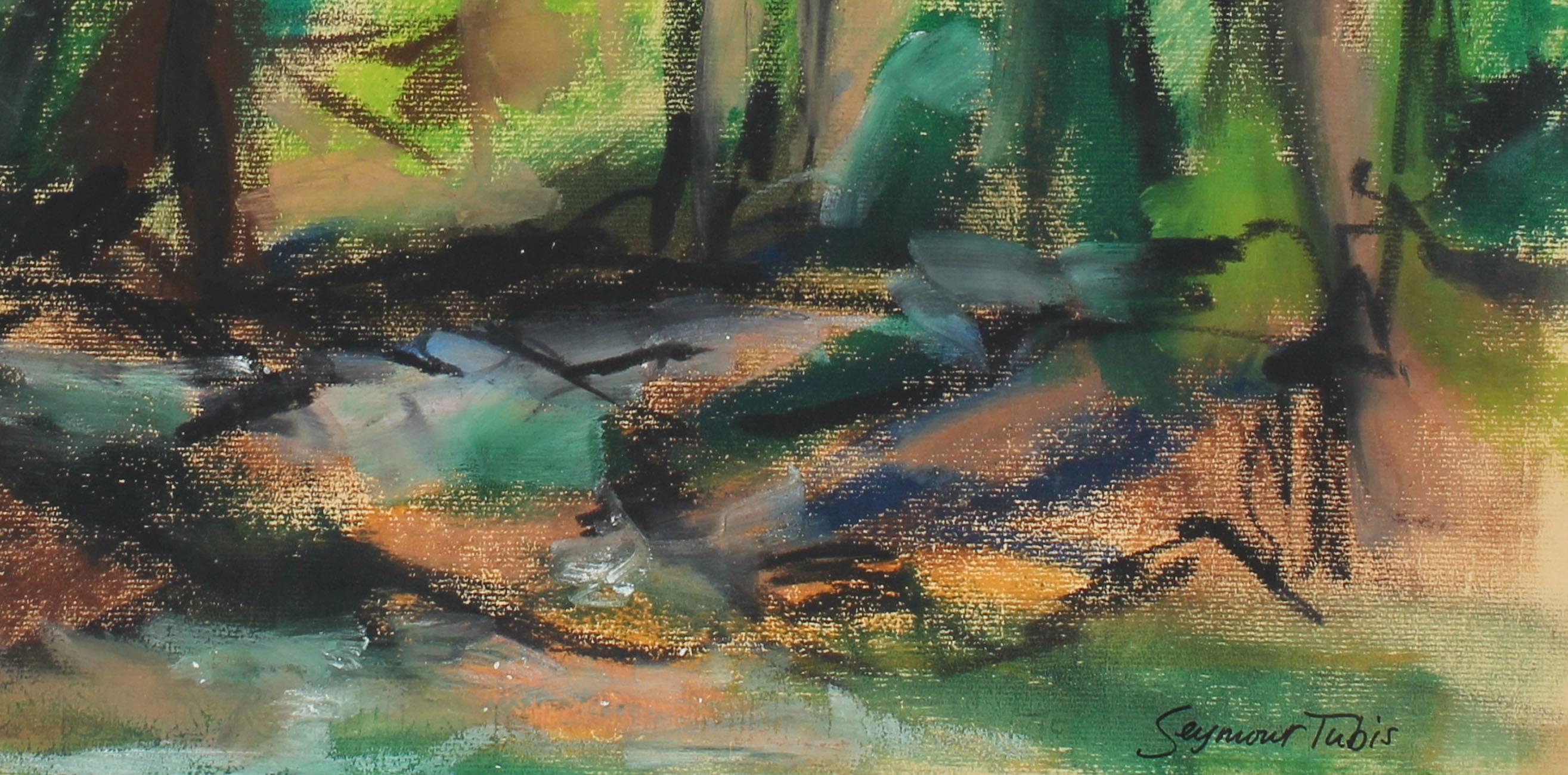 Abstracted Forest Landscape - Art by Seymour Tubis