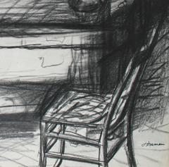 Living Room Interior, Graphite on Paper Still Life, 1960s