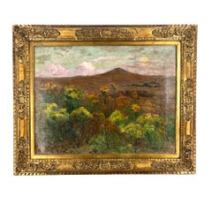 French École de Wissant Floral Wildflowers Oil, Original frame