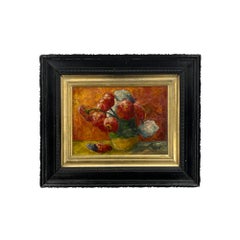 Corneliu Baba Romanian Modernist Landscape Oil Painting, Signed and Dated 1981