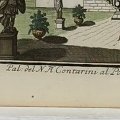 Rare 18th Century Hand-Colored Citrus Botanical Engraving, Italian Villa