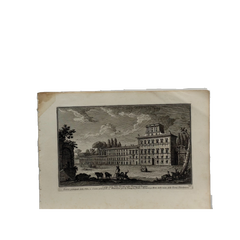 18th Century Italian Rome / Tiber River Architectural Engraving by Guiseppi Vasi
