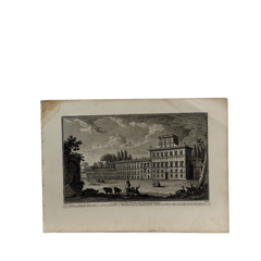 18th Century Italian Rome / Tiber River Architectural Engraving by Guiseppi Vasi
