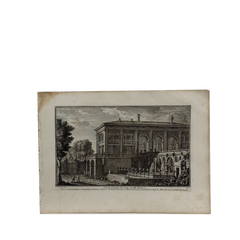 18th Century Italian Rome / Tiber River Architectural Engraving by Guiseppi Vasi