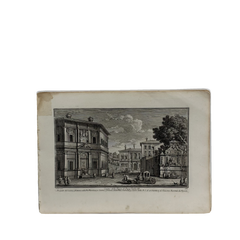 18th Century Italian Rome / Tiber River Architectural Engraving by Guiseppi Vasi