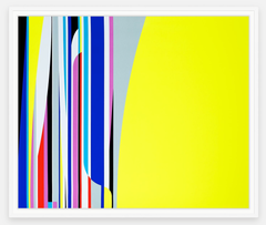 Accelerate, Abstract Screen Print, 28 x 33.5, New, Framing Available