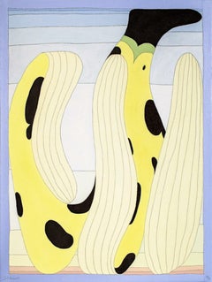 Lever de soleil sur des peaux de banane