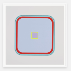 « Longevity I » : sérigraphie, estampe abstraite en relief, années 2010, neuve