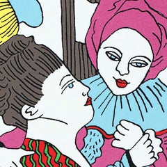 Dance Me to the End Screen Print, Contemporary Figurative Art, 2010+
