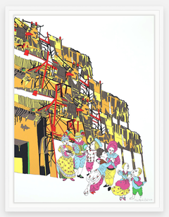 « Dance Me to the End », sérigraphie, art figuratif contemporain, 2010+