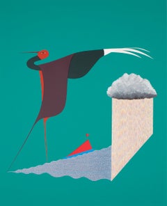 Journey of Souls, Contemporary Silkscreen Print, Signed, 24 x 19.25"
