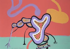 9.29.2, Serigrafía abstracta, 39,8 x 27,8, firmada, se puede enmarcar