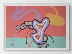 9.29.2, Serigrafía abstracta, 39,8 x 27,8, firmada, se puede enmarcar