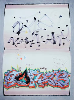 Blackbook I, Trompe-l’œil Style Screen Print, Framing Available, 20 x 27 Inches