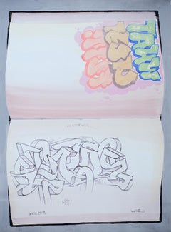 Blackbook II, Trompe-l’œil Style, Signed Screen Print, 20 x 27 Inches