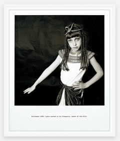 Lydia como Cleopatra, Halloween de 1998, lámina figurativa firmada de 20 x 24