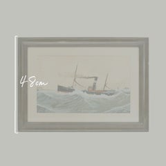 Watercolour and Gouache entitled The S.S. Greyhound (H84), 1911. Signed & dated.