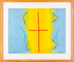 "Untitled" British St Ives Abstract Acrylic on Paper