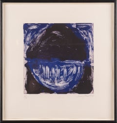 "Madron Blue I" British St Ives Abstract Etching and Aquatint Artist's Proof