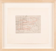 "Palaestra" British St Ives Modernist Cancelled Etching