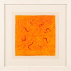"Untitled" British Hard-Edge Abstract Gouache on Paper