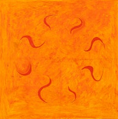 "Untitled" British Hard-Edge Abstract Gouache on Paper