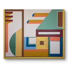 Passage. Painting on Canvas, Vintage, Good Condition, Colorful Design