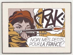 Crak! By Roy Lichtenstein Pop Art Lithograph