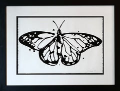 Monarch Butterfly Drip Painting