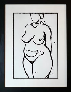 Alma Nude Drip Painting