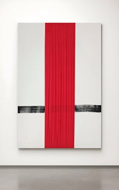 ​"Cross" Monumental Mixed Media Painting by Éruel 78.7 × 118.1 in