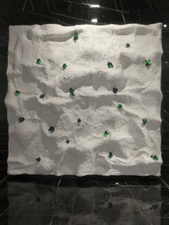 Éruel Matris Terra – 210 x 210 x 15 cm. Relieve escultórico en un muro de hormigón