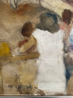 Pal Fried (1893-1976) - "Circus" Large Mid-Century Impressionist Oil on Canvas