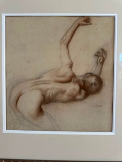 Franz von Stuck (German, 1863-1928) - Academic Male Nude