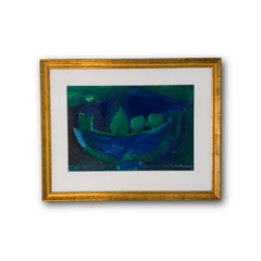«La luna verde», de Carl-Henning Pedersen, pastel original de un artista del grupo COBRA, 1958