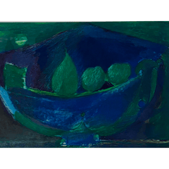 «La luna verde», de Carl-Henning Pedersen, pastel original de un artista del grupo COBRA, 1958