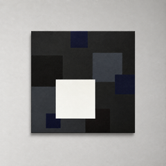 Ka-Rê 428, Pittura astratta geometrica, 84x84 cm, Firmata, Buono stato