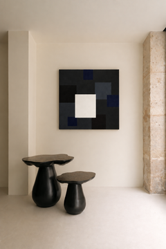Ka-Rê 428, Pittura astratta geometrica, 84x84 cm, Firmata, Buono stato