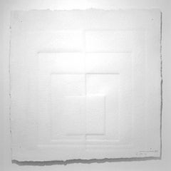 Hommage à Josef Albers II, Geometric Abstract Drawing, 45 x 45 cm, Signed, Good