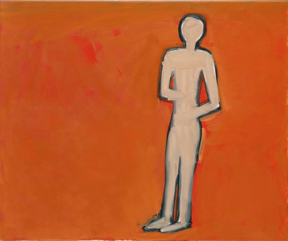 Abstract Painting Peter Kinley - Figure debout