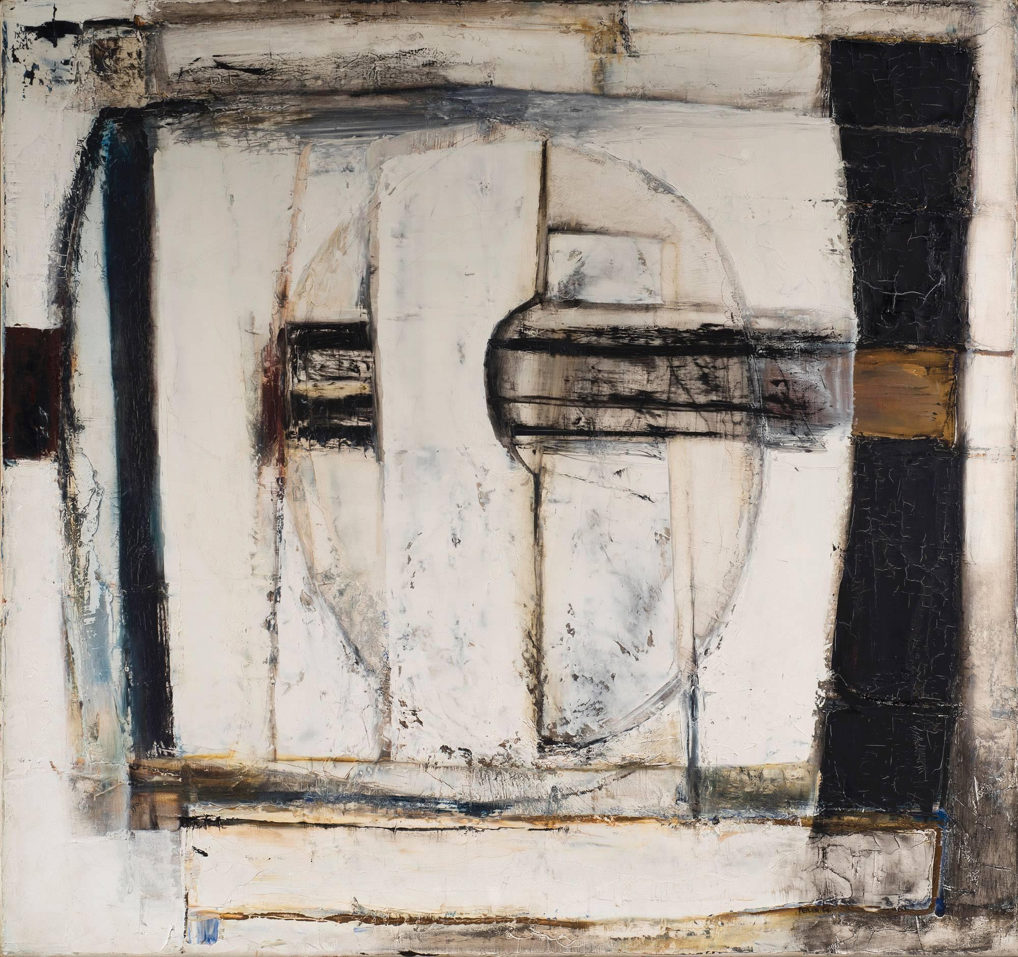Abstract Painting Paul Feiler - Perçage vertical