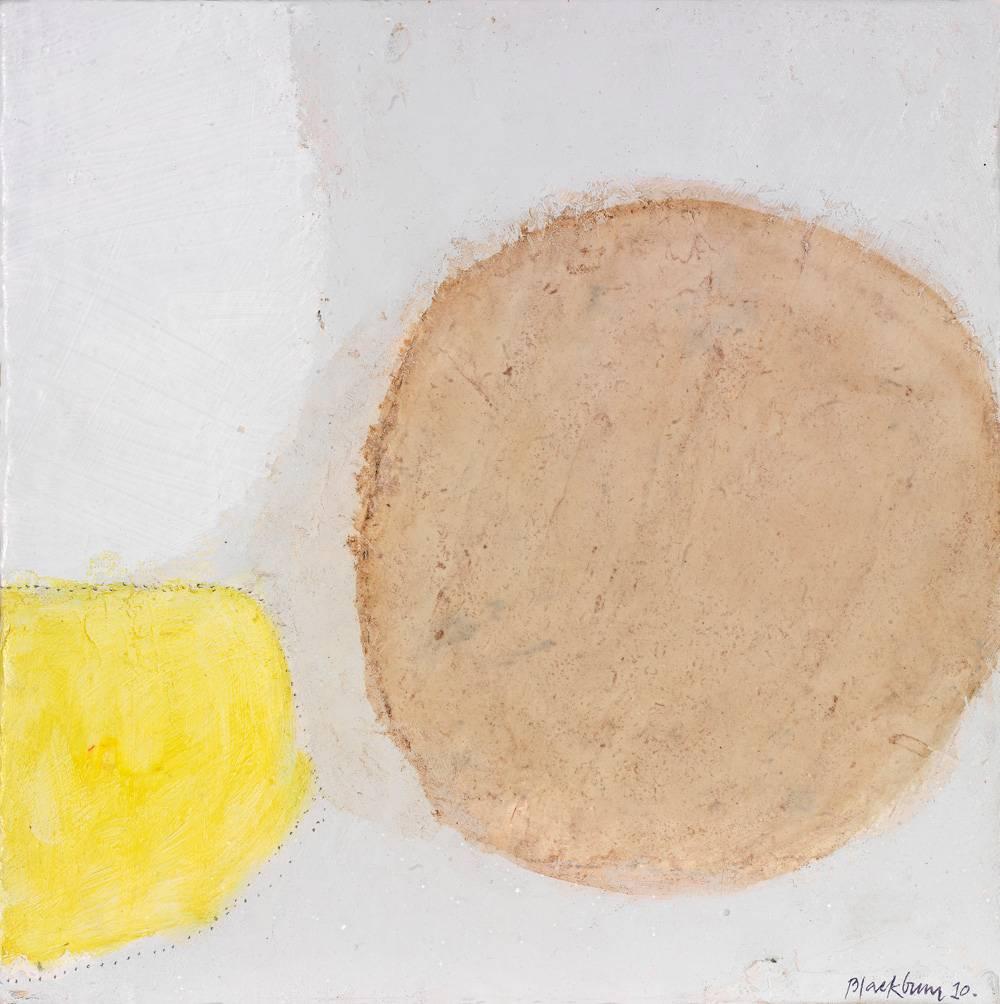 John Blackburn Abstract Painting - Yellow Form Entering