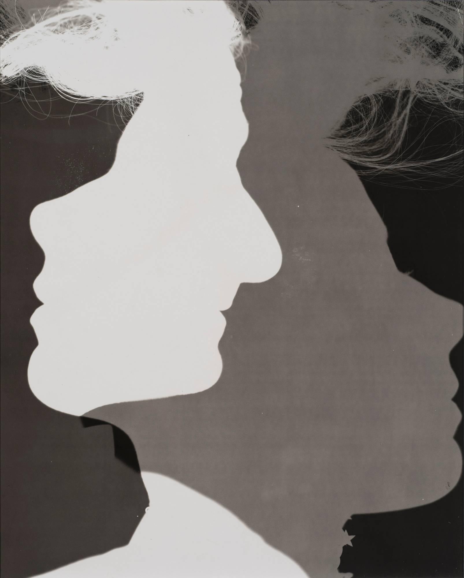 Erwin Blumenfeld Black and White Photograph - Shadowed Silhouettes, New York